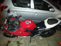 Red And White Yamaha YZF R15 V2