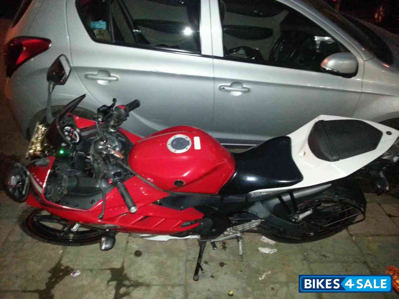 Red And White Yamaha YZF R15 V2