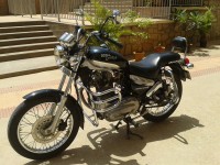 Black Royal Enfield Thunderbird