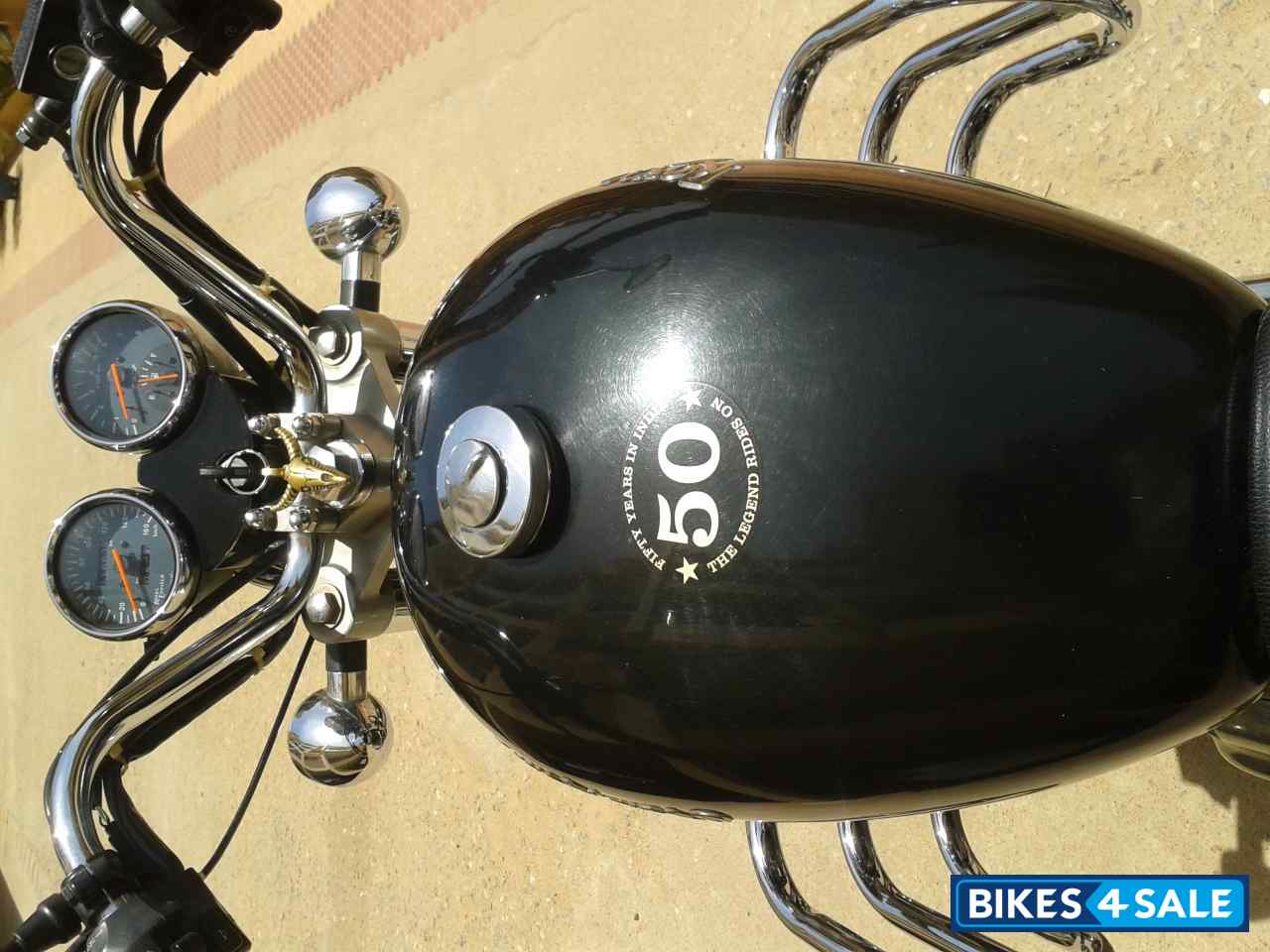 Black Royal Enfield Thunderbird