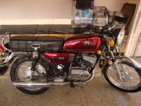 Red Yamaha RX 100
