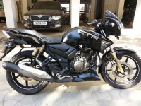 Black TVS Apache RTR 180