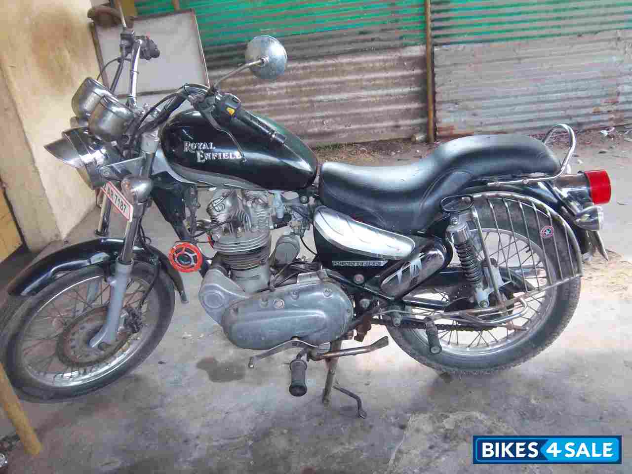 Black Royal Enfield Thunderbird