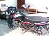Black With Red Steeker Bajaj Discover 100 DTS-Si