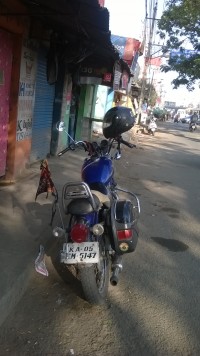 Blue Royal Enfield Thunderbird