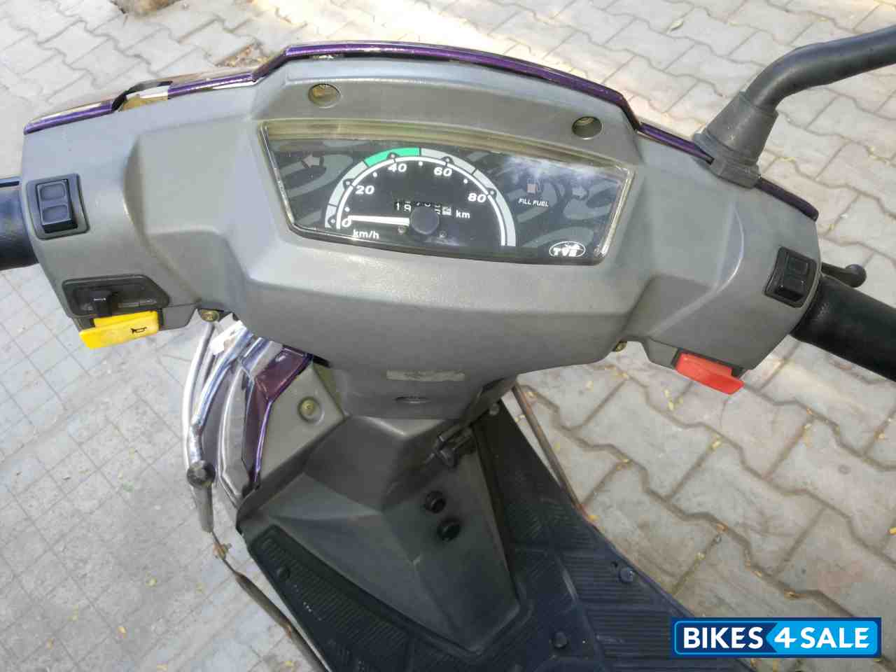 Purple TVS Scooty ES