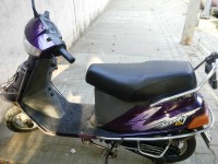 Purple TVS Scooty ES