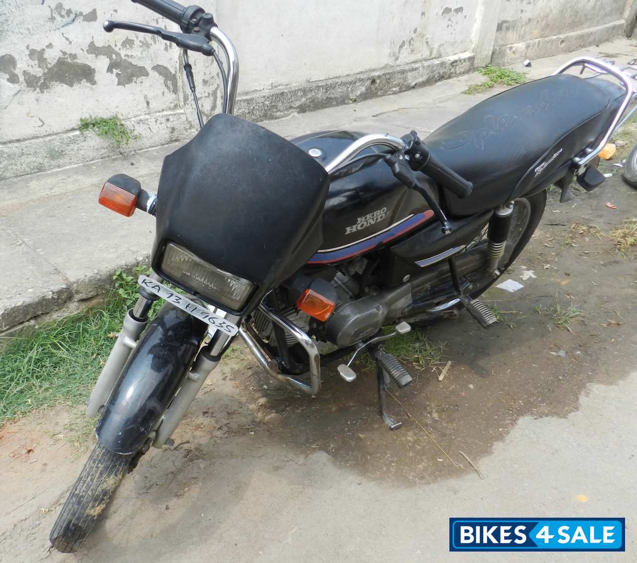 Repainted Black Hero Splendor