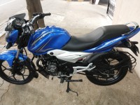 Blue Bajaj Discover 125 ST