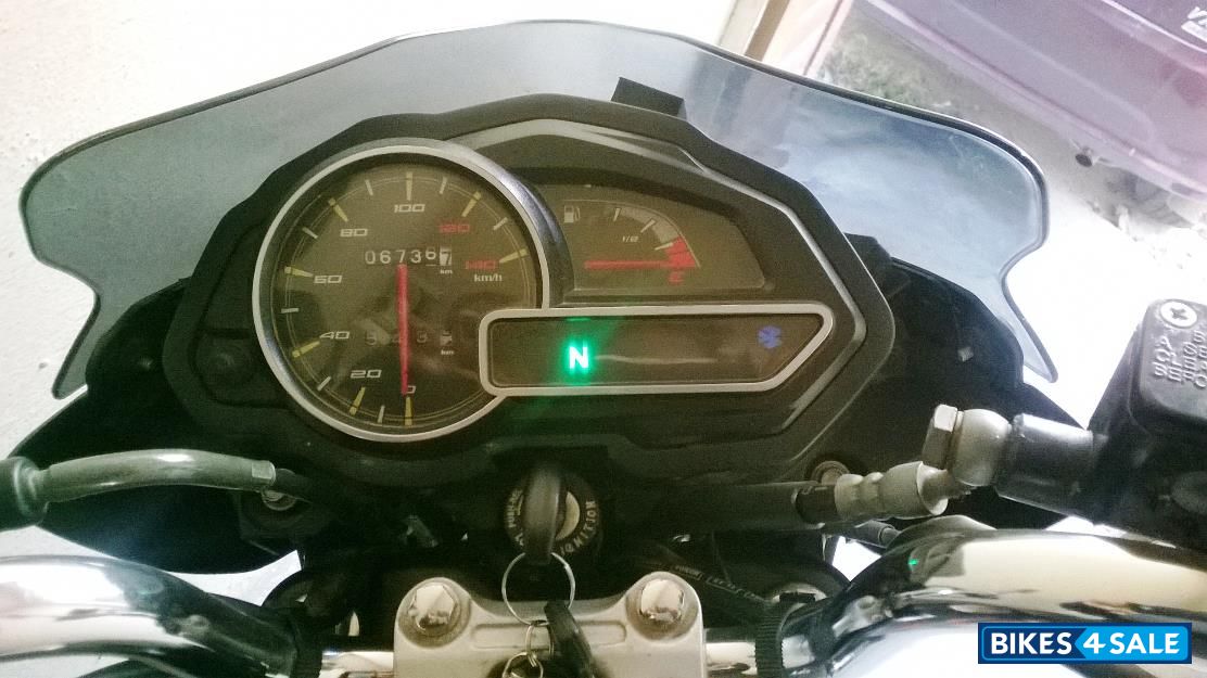 Black Red Bajaj Discover 125 ST