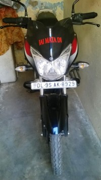 Black Red Bajaj Discover 125 ST
