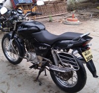 Black Bajaj Pulsar 150 Round Headlight
