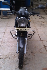Black Bajaj Pulsar 150 Round Headlight