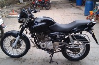 Black Bajaj Pulsar 150 Round Headlight