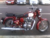 Maroon Royal Enfield Classic 500