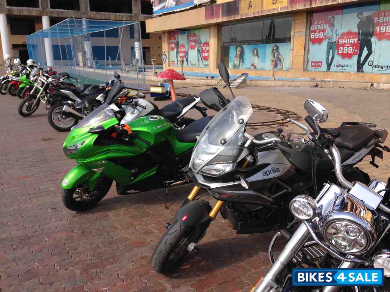 Grey Aprilia Caponord 1200 ABS