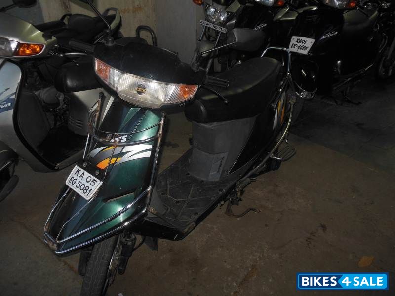 Green TVS Scooty ES