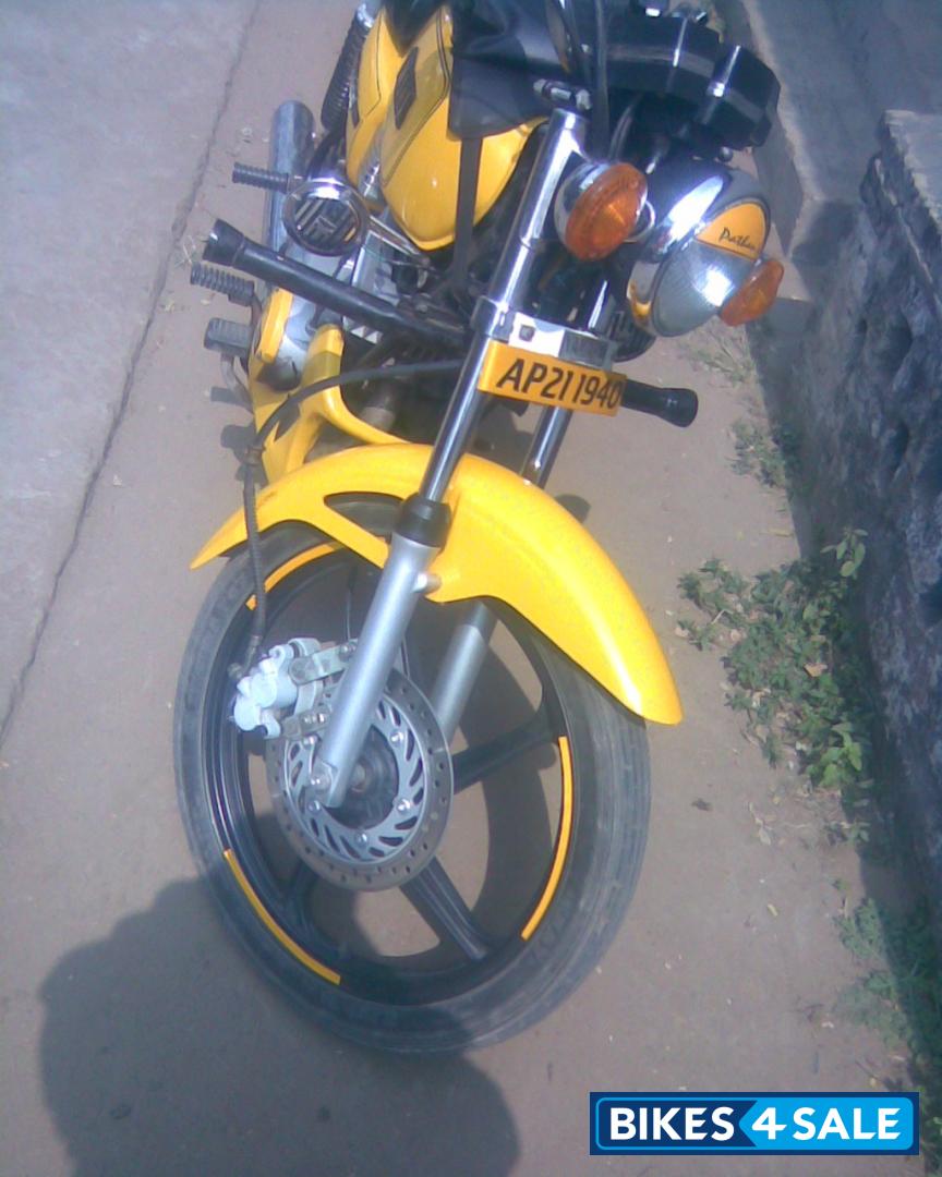 Yellow Yamaha RX 100
