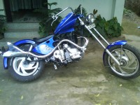 Blue Modified Bike