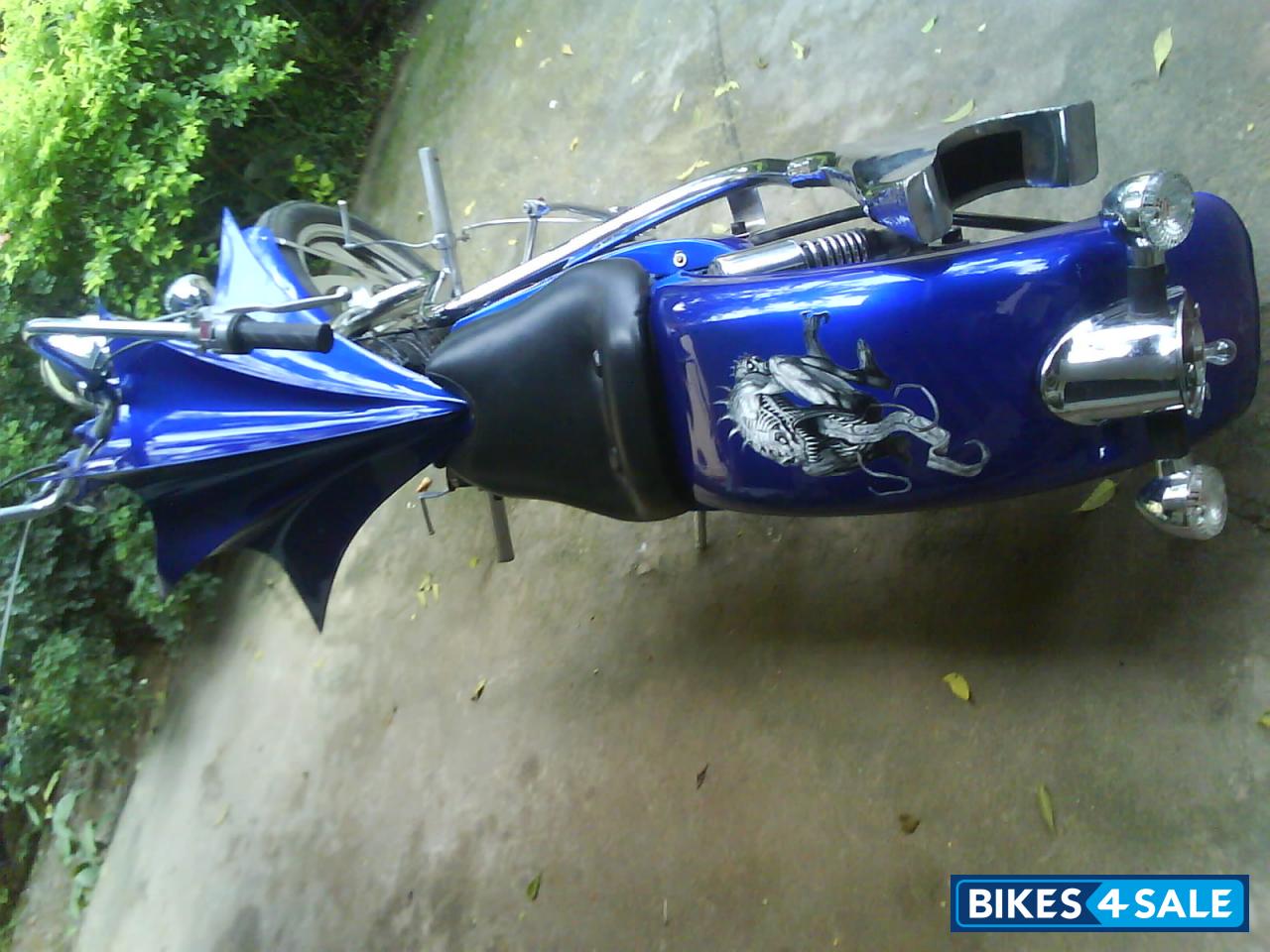 Blue Modified Bike Blue Modified Bike