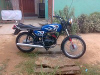 Blue Yamaha RX 100