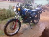 Blue Yamaha RX 100