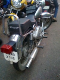 Silver Royal Enfield Bullet Standard 350
