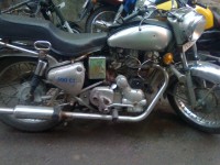 Silver Royal Enfield Bullet Standard 350