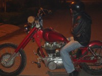 Cherry Red Modified Bike