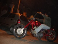 Cherry Red Modified Bike