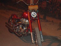 Cherry Red Modified Bike