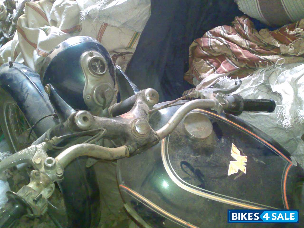 Navy Blue Vintage Scooter  Matchless