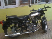 Black Royal Enfield Bullet Machismo A350
