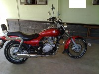 Red Bajaj Avenger
