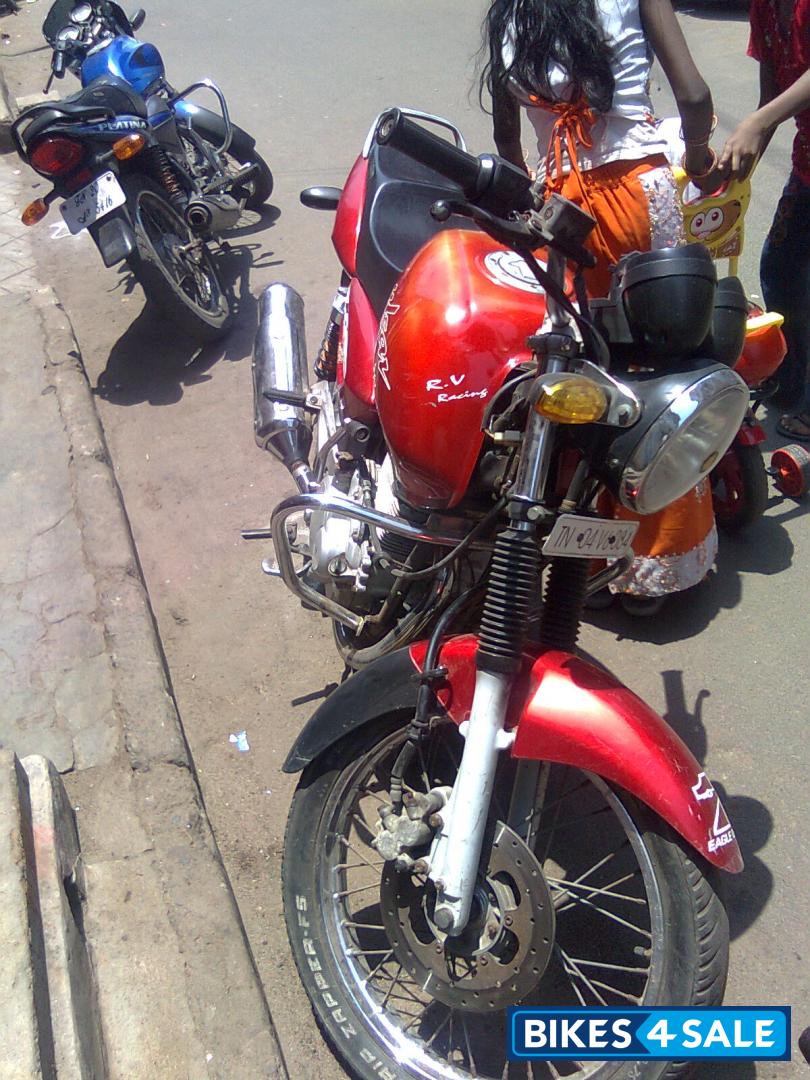 Red Bajaj Pulsar 150 Round Headlight Red Bajaj Pulsar 150 Round Headlight