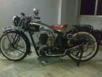 Red,cromed Black,green Vintage Bike