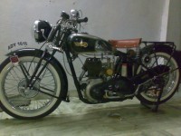 Red,cromed Black,green Vintage Bike