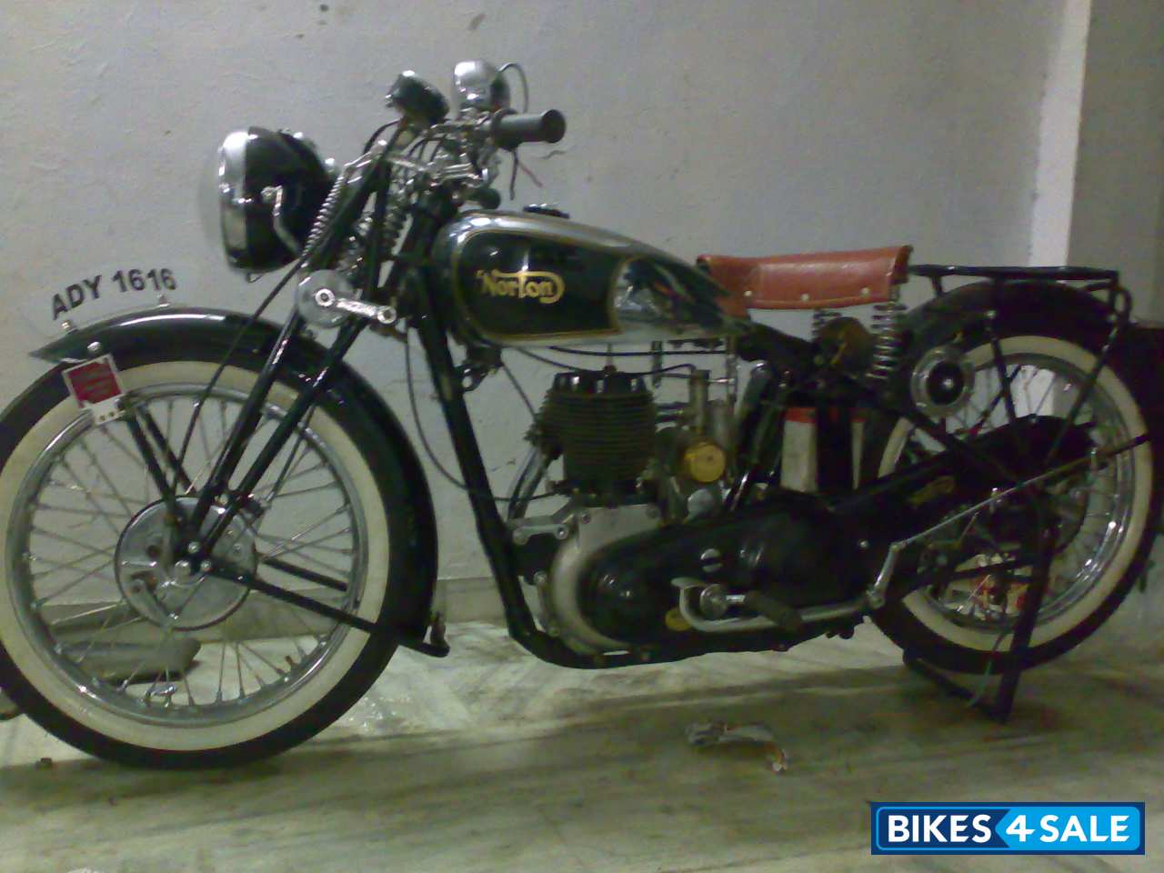 Red,cromed Black,green Vintage Bike