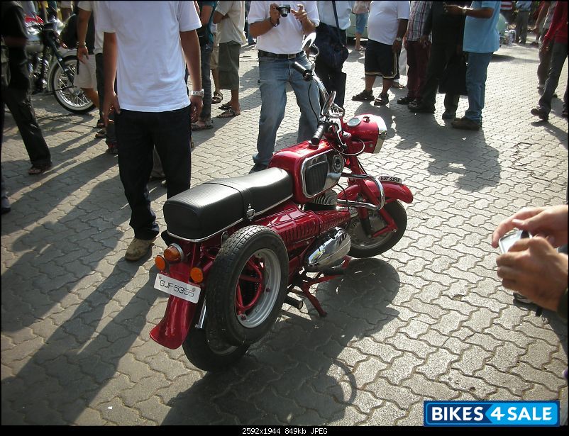Red,cromed Black,green Vintage Bike