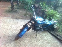 Blue/black Modified Bike