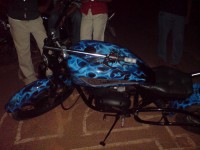 Blue/black Modified Bike