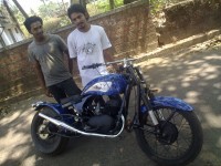 Blue/black Modified Bike