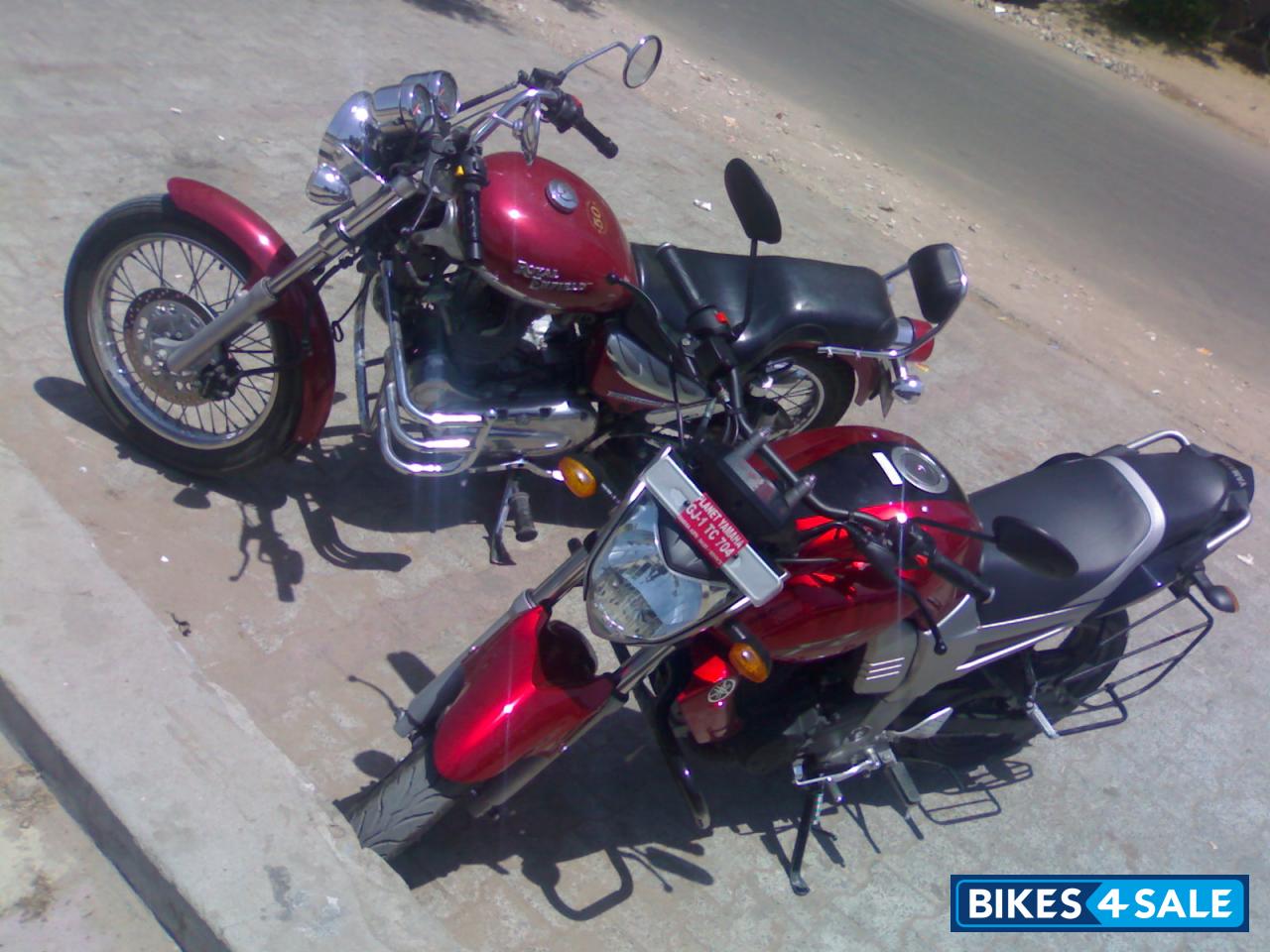 Red Royal Enfield Thunderbird