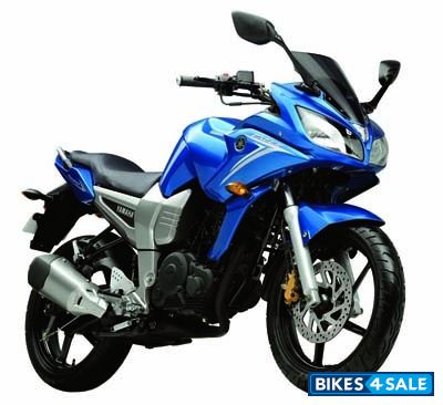 Blue Yamaha Fazer