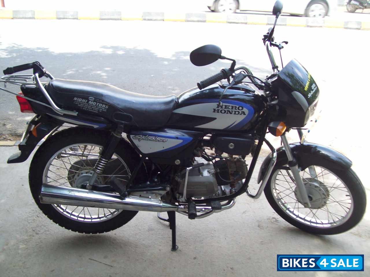 Black Oringe Hero Splendor Plus