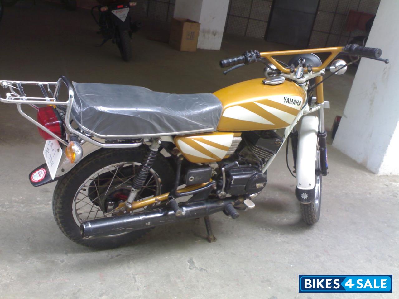 Yellow Yamaha RX 100