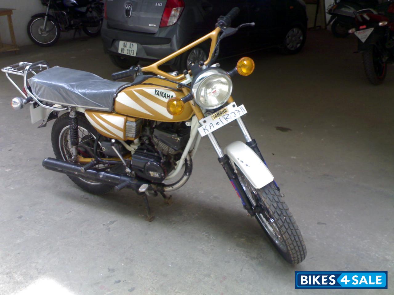 Yellow Yamaha RX 100