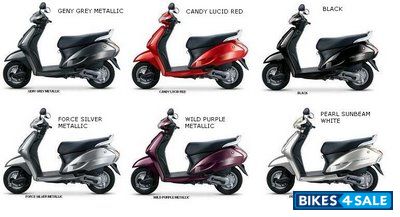 Black Red Honda Activa