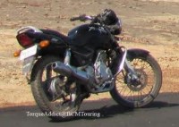 Black Bajaj Pulsar 150 Round Headlight