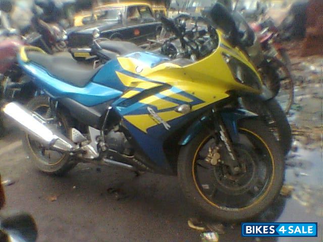Yellow And Blue Yamaha YZF R15